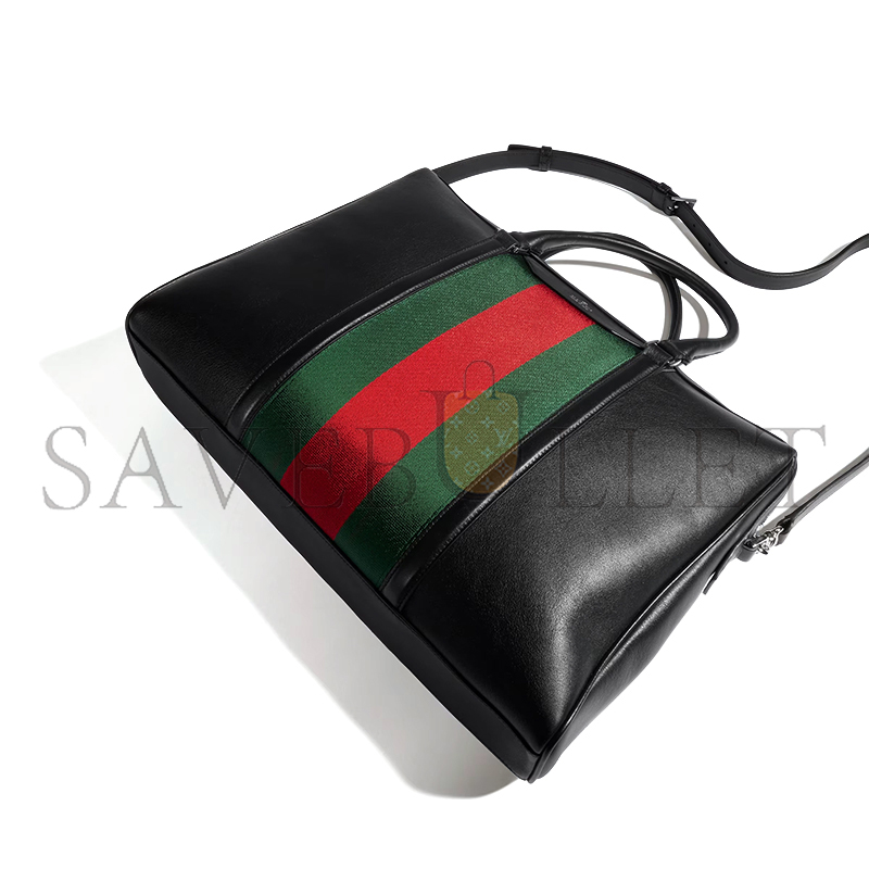 GUCCI MEGA WEB TRADEMARK MEDIUM BRIEFCASE ‎A0007X (31*28*7cm)